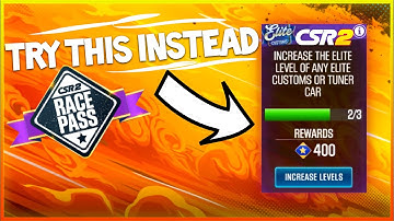 BEST WAY TO INCREASE ELITE LEVELS IN RACE PASS! CSR2