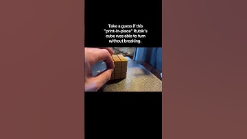 Fully 3D printed Rubik