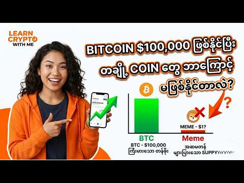 Bitcoin $100,000 ဖြစ်နိုင်ပြီး တချို့ Coin တွေ ဘာကြောင့် မဖြစ်နိုင်တာလဲ?