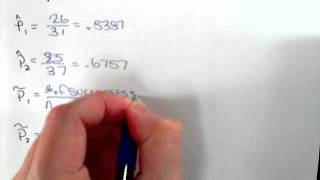Plus four sample proportions (2-sample proportion)