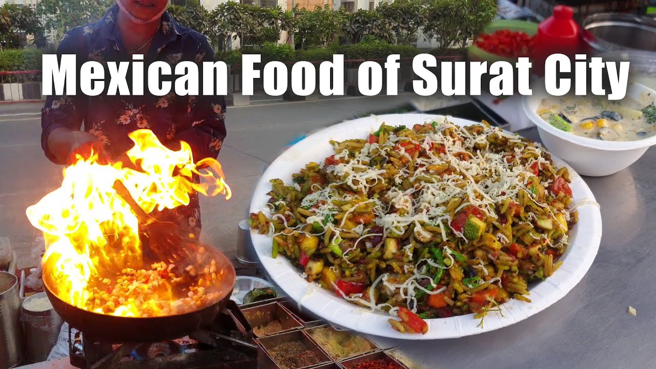 Mexican Street Food Surat City Mexican Rice with Paneer Skillet