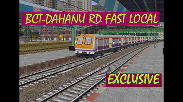 MUMBAI CENTRAL- DAHANU ROAD FAST LOCAL EXCLUSIVE MSTS Open rails