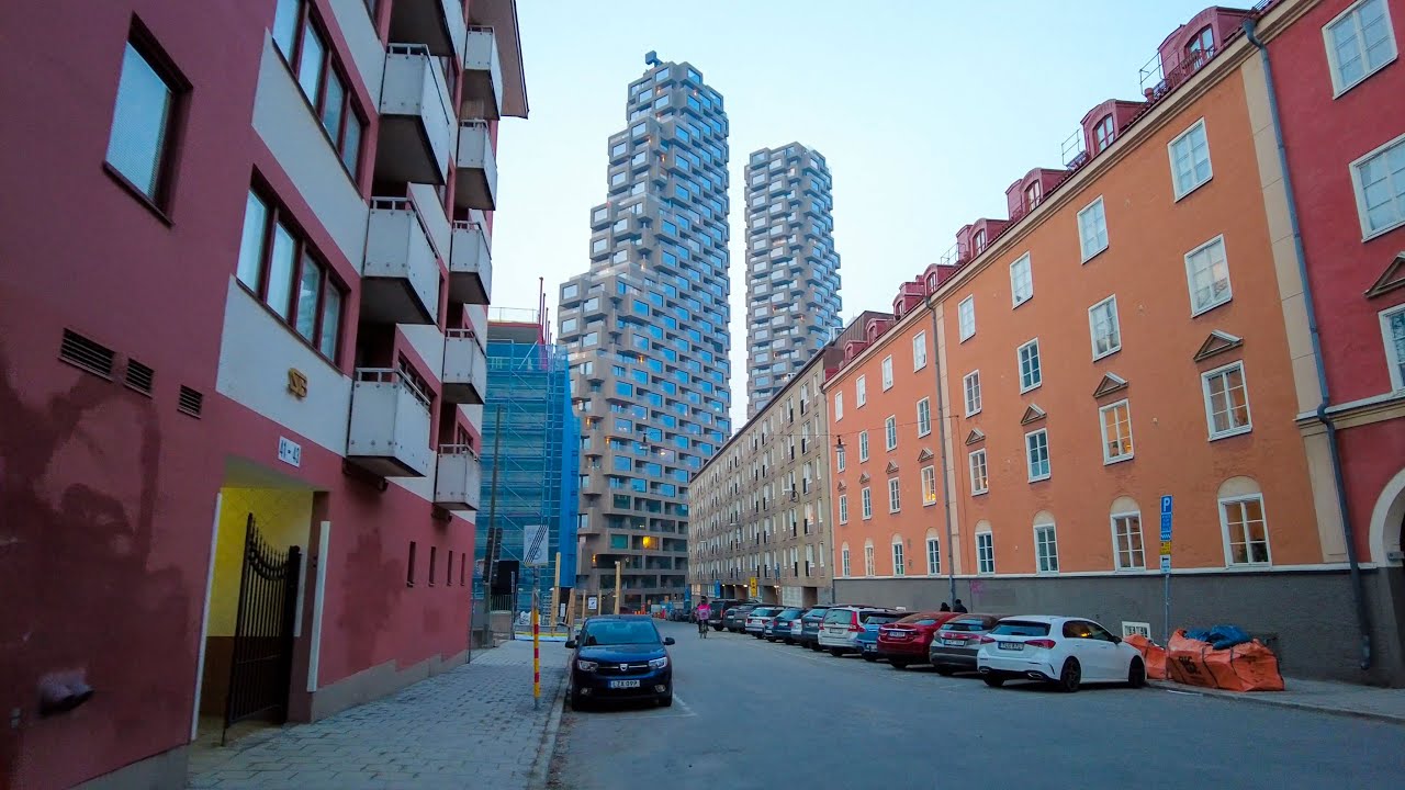 Walking in Stockholm, Sweden: Vasastan, Movie Shooting, Norra Tornen (4K)