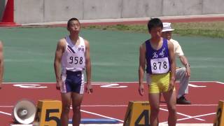 20170519群馬県高校総体陸上男子100m予選6組