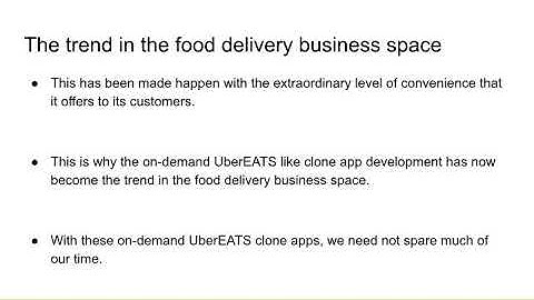 On-demand UberEATS Like Clone App Development