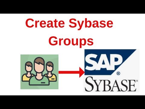 10. Sybase Tutorial: Create Sybase Groups