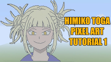 Minecraft Himiko Toga Pixel Art Tutorial 1 (My Hero Academia)