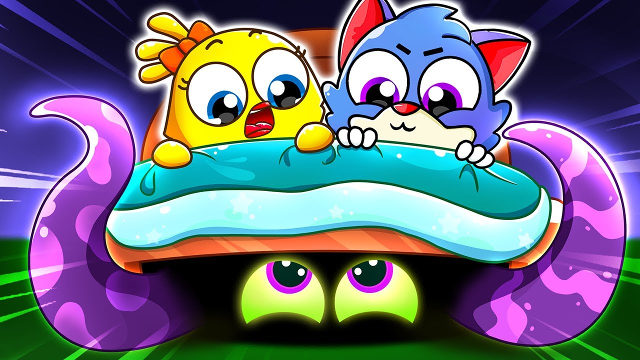 Monster in the Dark! 😱 Spooky Funny Cartoons | Spooky Friends| Funny Kids Songs by Lamba Lamby