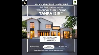 Kitab Dosa-Dosa Yg Di Anggap Biasa Melongok Rumah Org Tanpa Izin Ustadz Nizar Saad Jabal Lcmpd