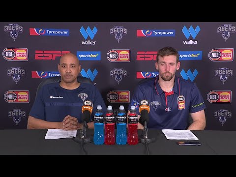 CJ Bruton and Mitch McCarron press conference vs South East Melbourne Phoenix - Round 4 NBL24