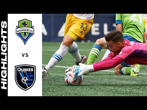 Seattle Sounders San Jose Earthquakes Goals And Highlights