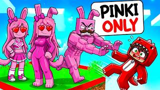 LOCKED on ONE CHUNK with PINKI SPRUNKI FAMILY...