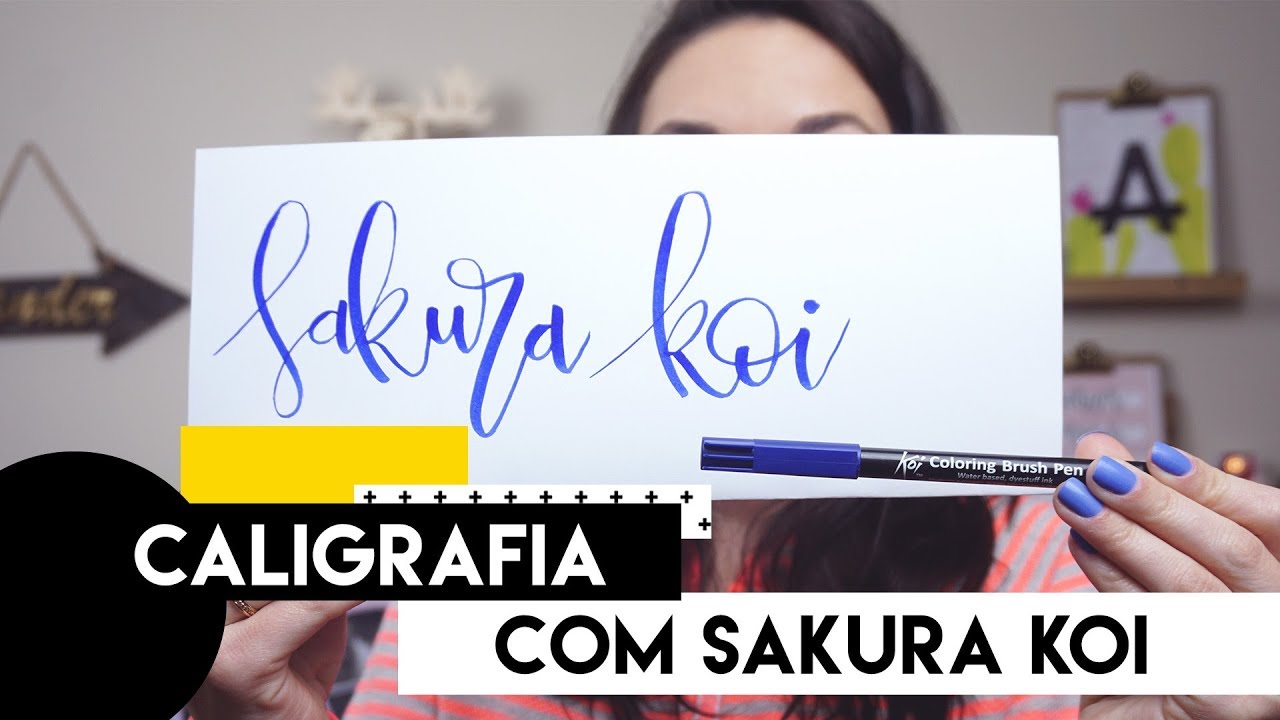 TUTORIAL CALIGRAFIA com caneta Sakura Koi | by Aline Albino diya tailors