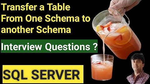 How to transfer a table from one schema to another schema in SQL Server Database || Backup of schema