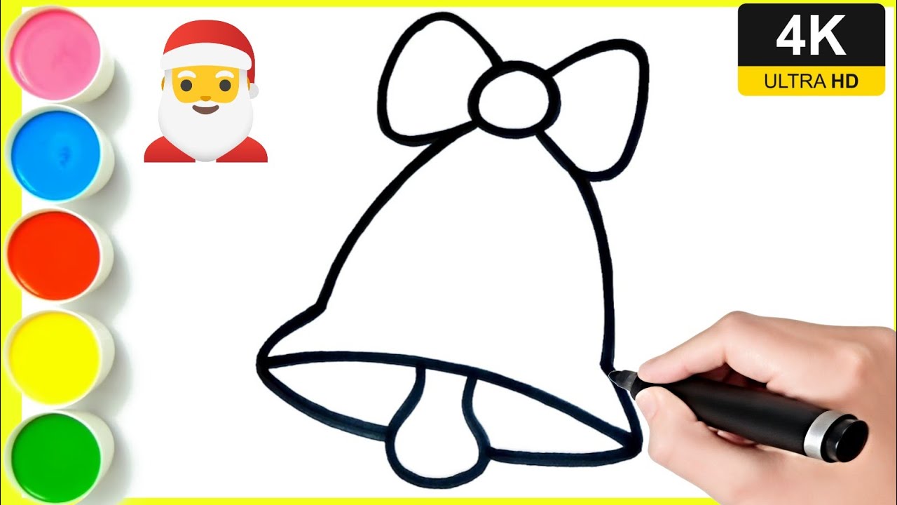 Christmas bell Drawing || Easy Christmas bell drawing || Meri Christmas drawing easy || By Arya  Art
