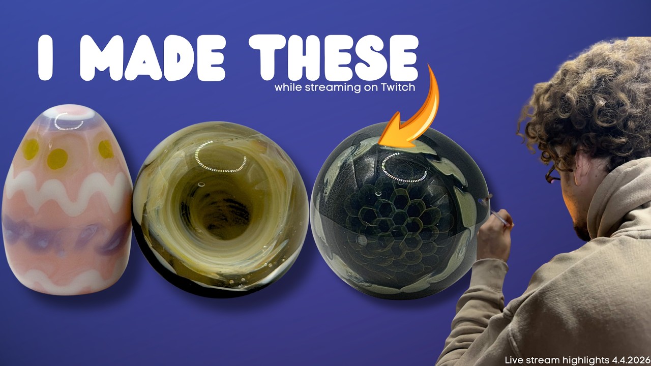 I make glass obects on Twitch | 4.4.2026