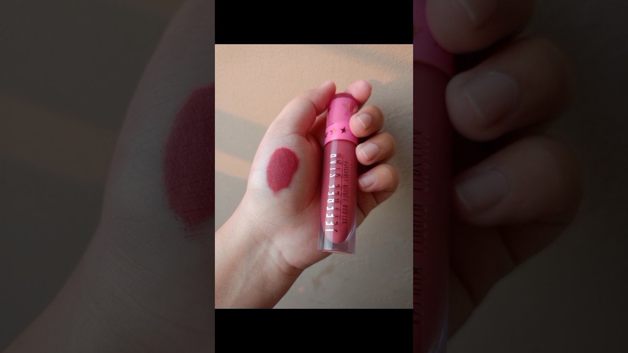 jeffree star velour liquid lipstick Calabasas swatch💕