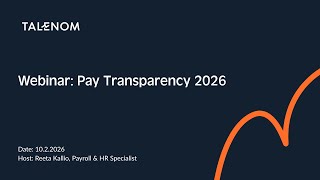 Webinar: Pay Transparency 2026 - What employers need to know