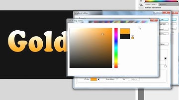 Photoshop cs4 or cs5 Tutorial: Create Shiny Gold Text