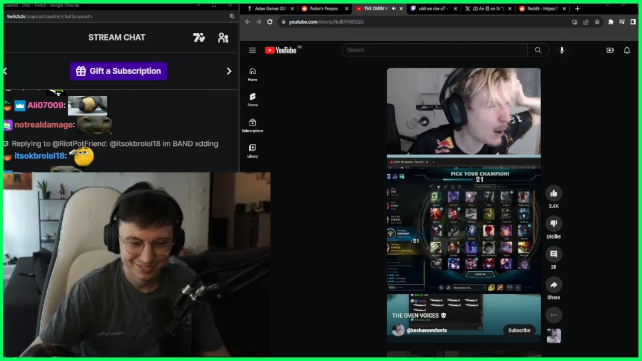 Caedrel Gets Perma Banned By KESHA