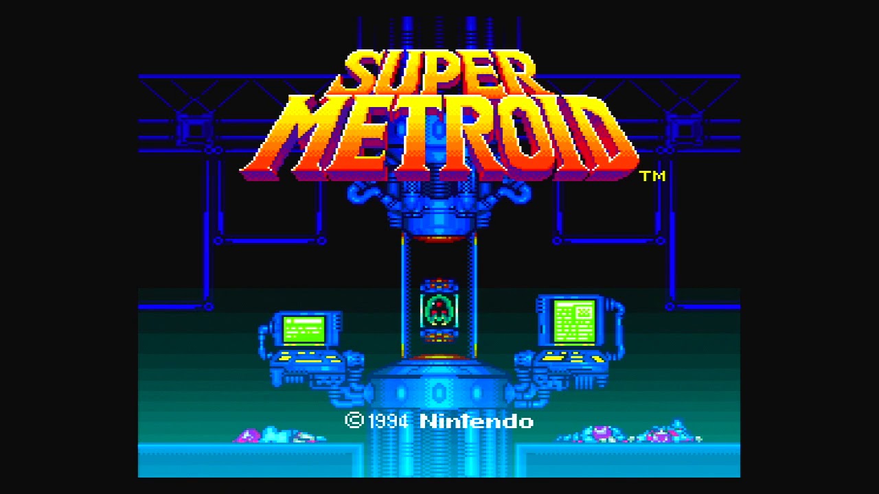 Super Metroid Title Screen (SNES)