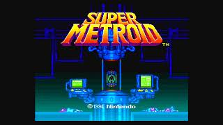 Super Metroid Title Screen snes