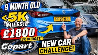 Copart 9 month old 4k mile Car for £1800?  Salvage "New" Car Challenge!