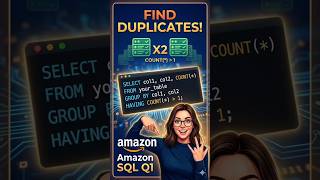 Amazon SQL Interview Question You WILL Face!💻🔥Crack This AmazonSQL Interview Question!⚡#sqlinterview