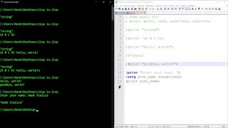 LISP Programming Tutorial - Simple Input and Output