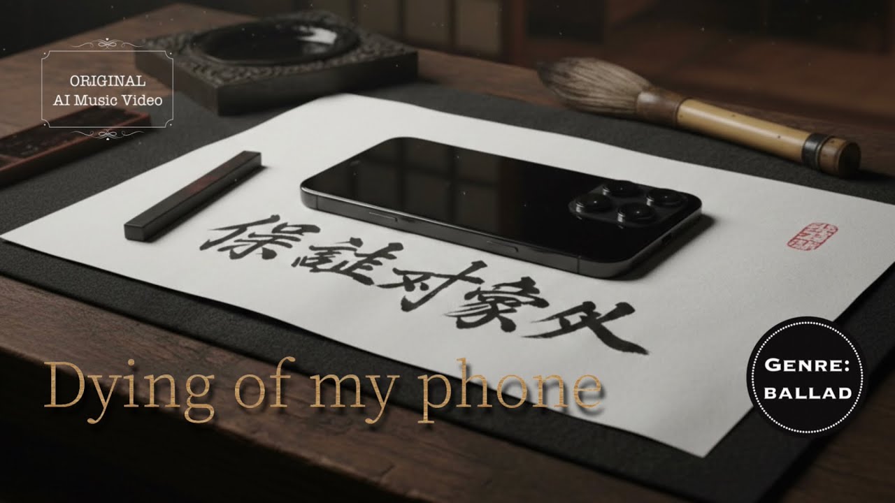 Dying of my phone - Haru3. (Original AI Music Video)