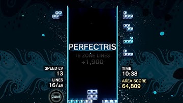 19 Line Clear Perfectris | Tetris Effect