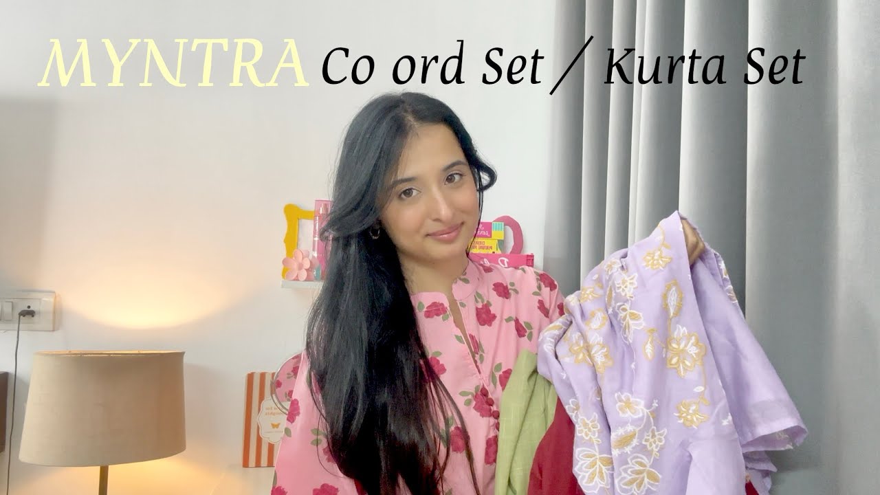 Myntra Co ord Set Haul | Myntra Kurta Set Haul | Myntra Haul || Jasmin Kaur 🌸 