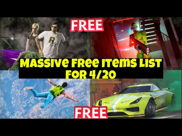 List of free gifts and bonuses for GTA Online this Tuesday, 4/20