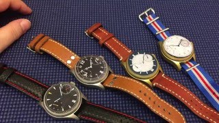 Our automatic watch project - paper dials on prototype case