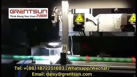 Application of marking two-dimensional code on the bottle cap of laser machine!