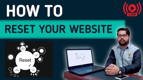 How to reset your Website Urdu/Hindi  | Reset WordPress Website Free | Tech Trends
