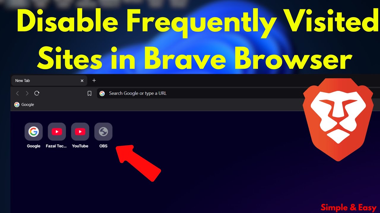 How to Disable Frequently Visited Sites in Brave Browser | Quick Guide ...