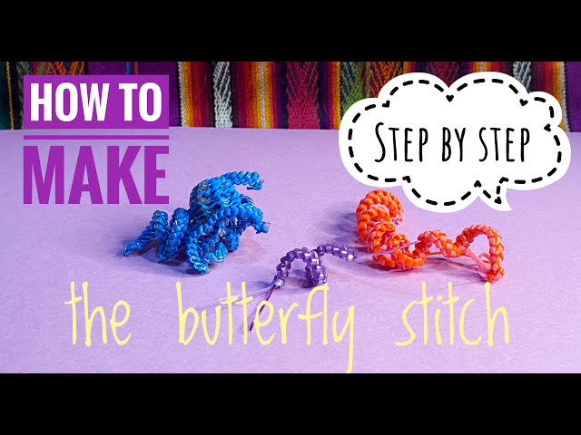 Butterfly Stitch Lanyard - Gimp Bracelet * Moms and Crafters