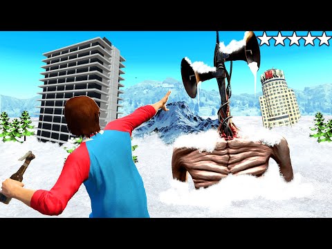 I Found FROZEN SIREN HEAD Trapped Under ICE In GTA 5 ... (Secret!)