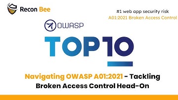 Navigation OWASP A01:2021 - Tackling Broken Access Control Head-On