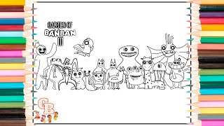 Garten Of Banban CHAPTER 3 Coloring Pages / How to color all new monsters