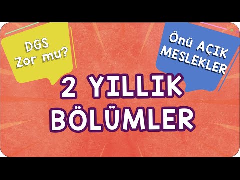 İKİ YILLIK ÖNÜ AÇIK BÖLÜMLER NELER ? | Tercih Sorularınızı Yanıtlıyoruz 📢