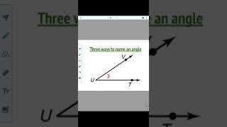 Three ways to name an angle