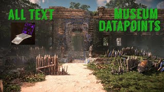 All Text Datapoints-Museum|Horizon Forbidden West|