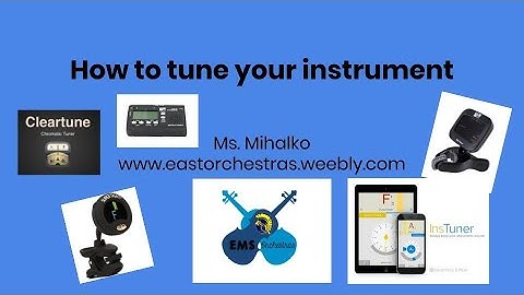 How to tune a Violin, Viola, or Cello