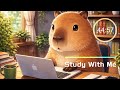 Capybara Study or work Session 45/15 Pomodoro timer | 2 Hours Lofi Focus Music | Cozy Room
