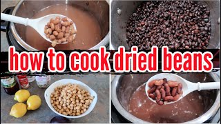 HOW TO COOK DRIED BEANS | COOK WITH ME ON A BUDGET | PANTRY CHALLENGE COOKING
