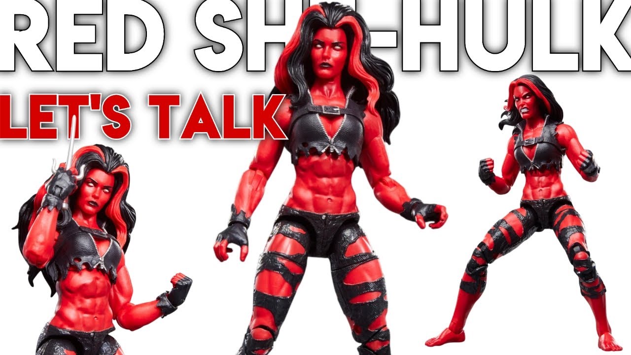 Предварительный обзор фигурки Красной Женщины-Халк из серии Marvel Legends от HASBRO.