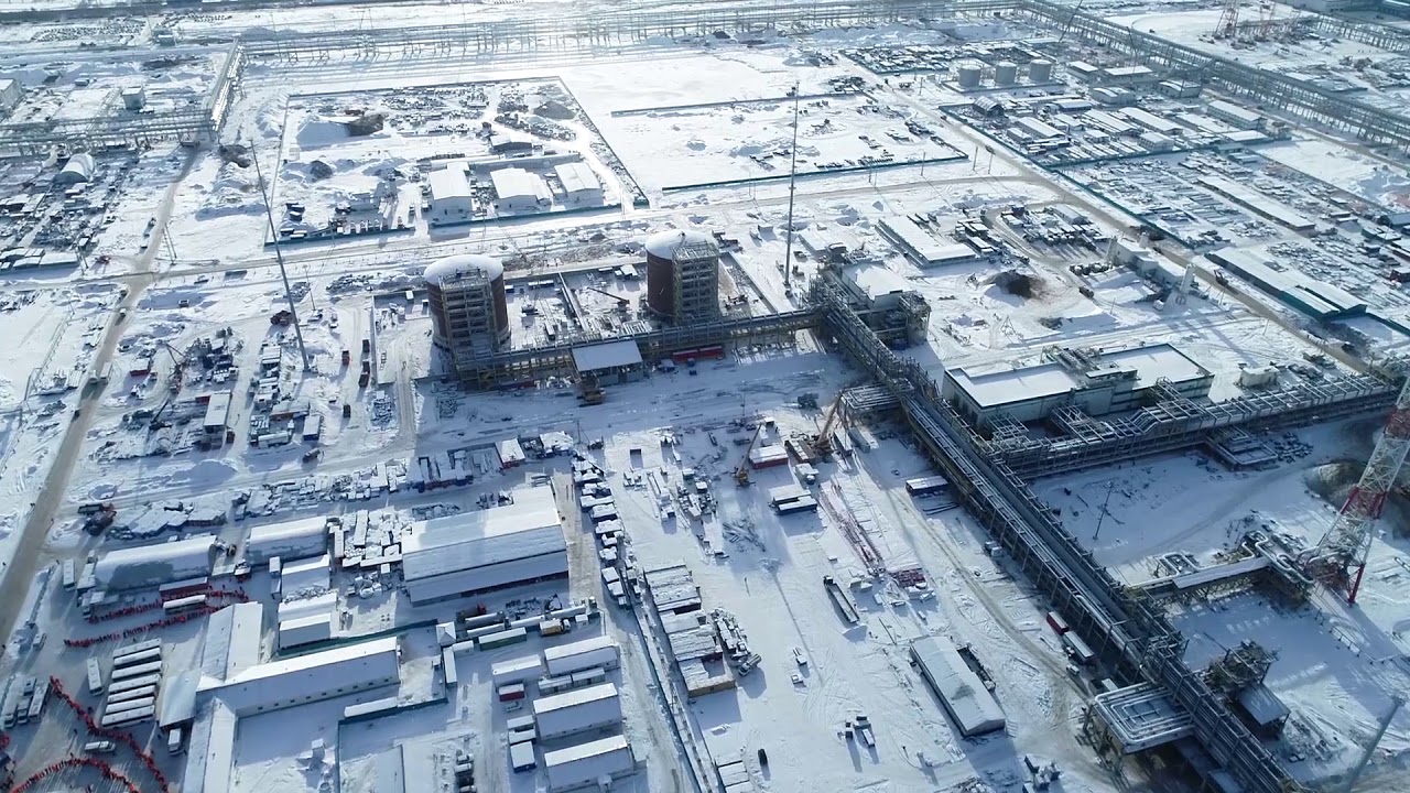 Аэросъёмка строительной площадки ООО"ЗапСибНефтехим" октябрь 2018 - YouTube