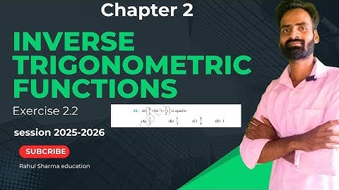 Class 12 Maths Ex 2.2 Q20 | Inverse Trigonometric Functions | NCERT Chapter 2 Solution